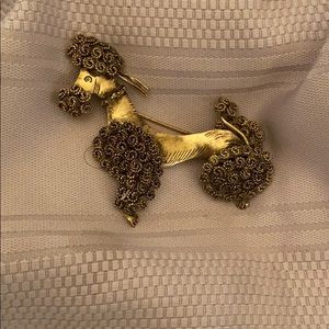 French Poodle Brooch /Pin